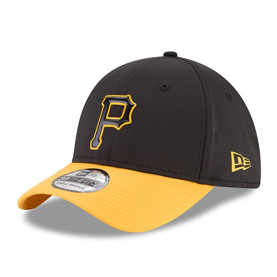 Pittsburgh Pirates New Era 2018 On-Field Prolight Batting Practice 39THIRTY Flex Hat - Black