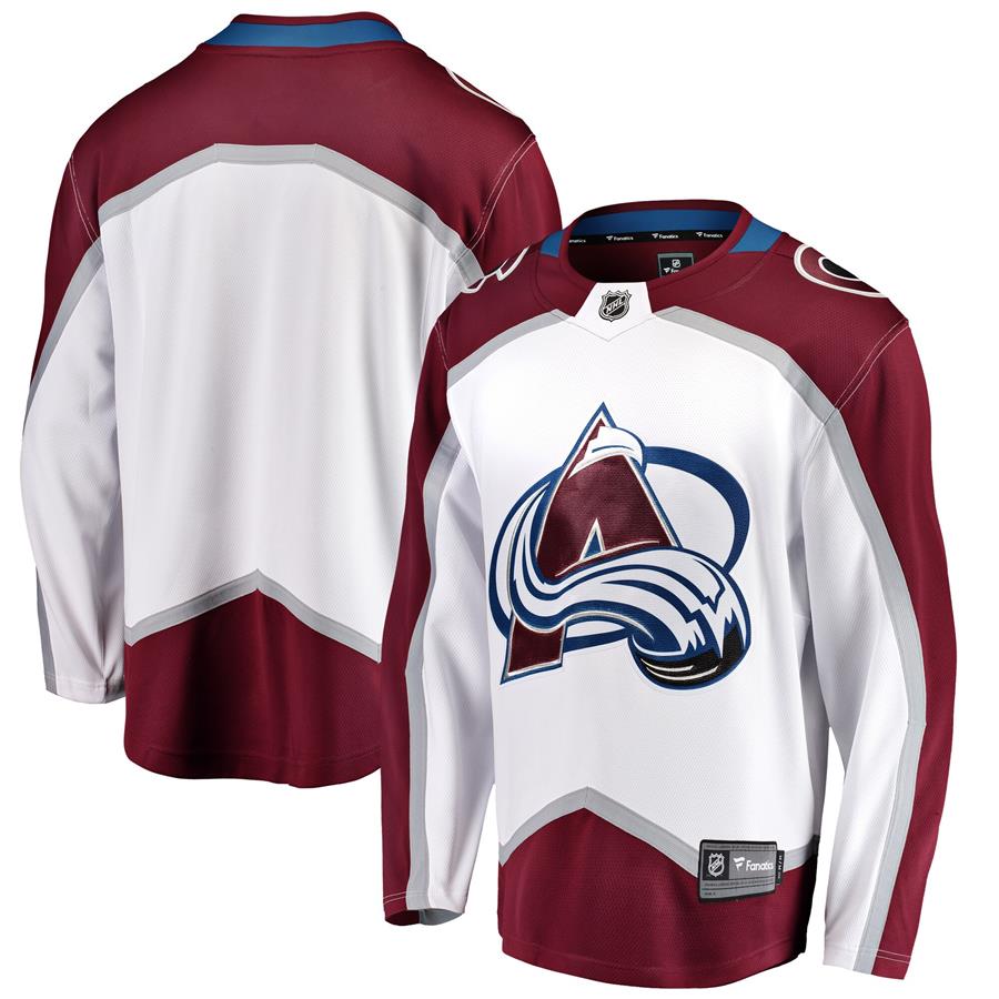 Colorado Avalanche Fanatics Branded Breakaway Away Jersey - White