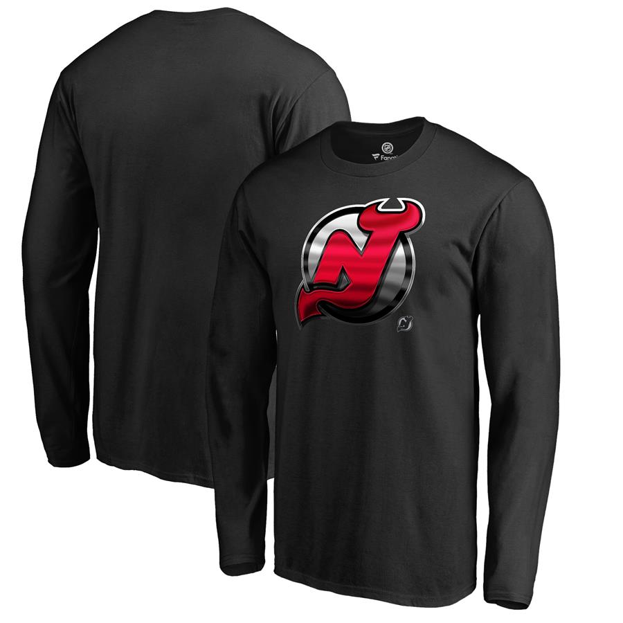 Лонгслив New Jersey Devils Fanatics Branded Midnight Mascot (чёрный)