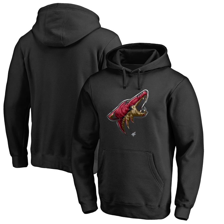 Arizona Coyotes Fanatics Branded Midnight Mascot Pullover Hoodie - Black