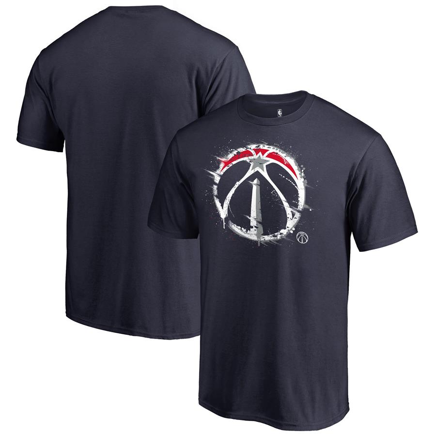 Washington Wizards Fanatics Branded Splatter Logo T-Shirt - Navy