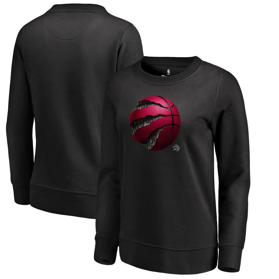 Toronto Raptors Fanatics Branded Women's Midnight Mascot Pullover Sweatshirt - Black