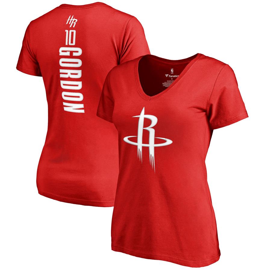 Eric Gordon Houston Rockets Fanatics Branded Women's Backer Classic Fit Name & Number V-Neck T-Shirt - Red