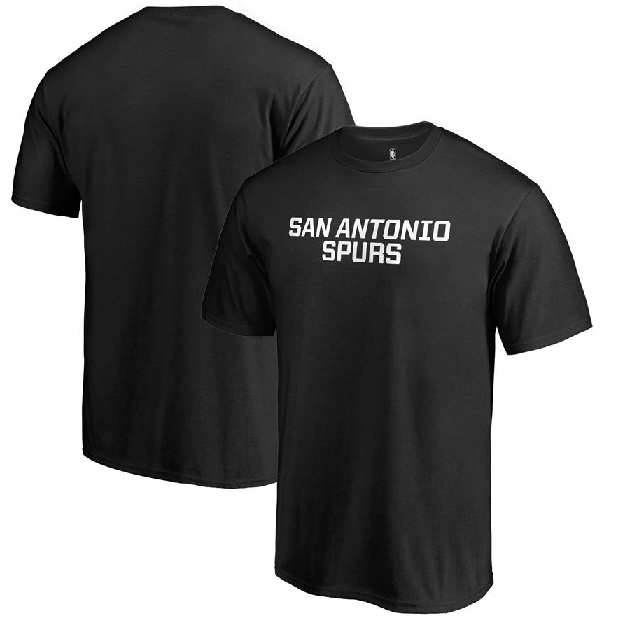 San Antonio Spurs Fanatics Branded Primary Wordmark T-Shirt - Black