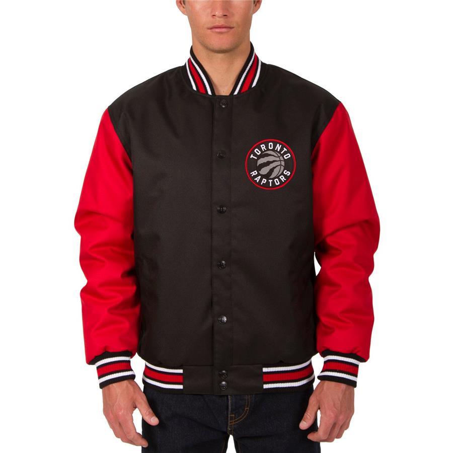 Toronto Raptors JH Design Poly Twill Logo Jacket - Black