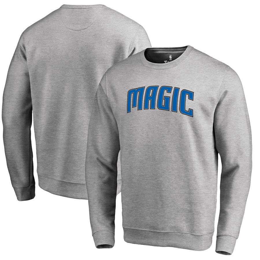 Orlando Magic Fanatics Branded Wordmark Pullover Sweatshirt - Heathered Gray