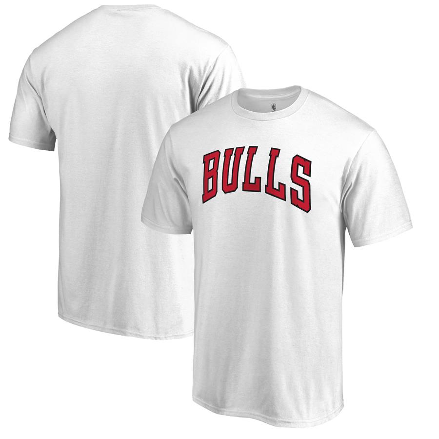 Chicago Bulls Fanatics Branded Primary Wordmark T-Shirt - White