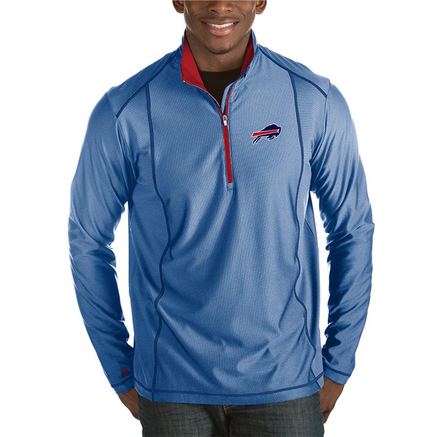 Buffalo Bills Antigua Tempo Half-Zip Pullover Jacket - Heather Royal