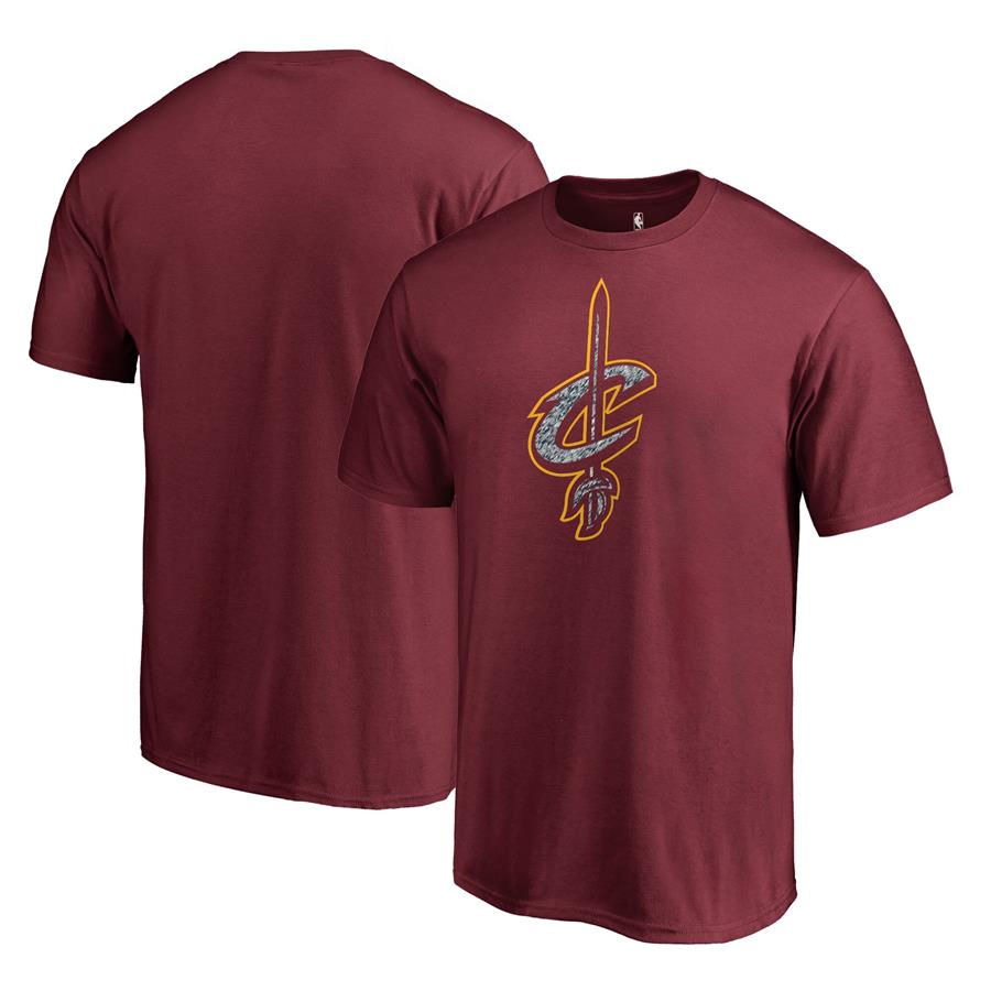 Cleveland Cavaliers Fanatics Branded Static Logo T-Shirt - Wine