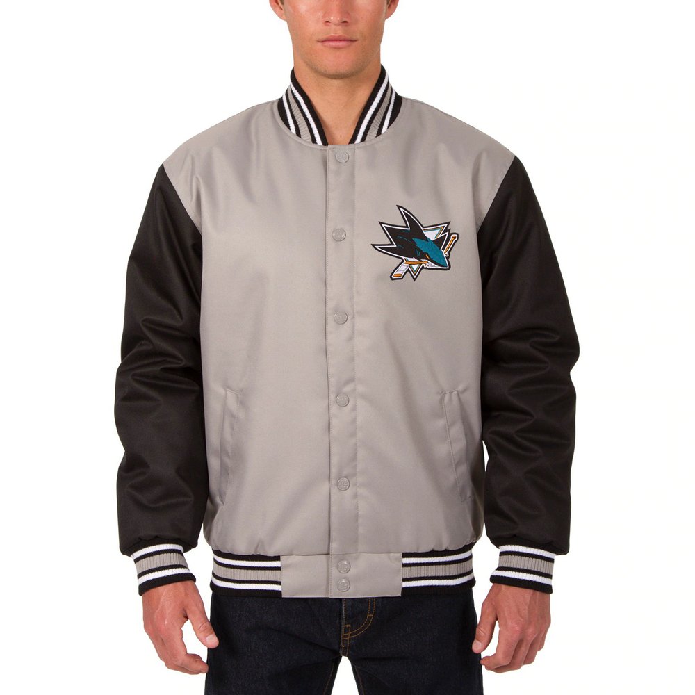 Куртка San Jose Sharks JH Design Front Hit Poly Twill (серый)