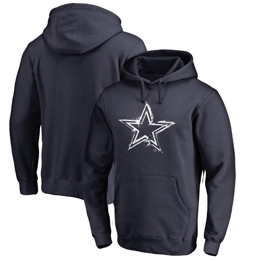 Dallas Cowboys Fanatics Branded Splatter Logo Pullover Hoodie - Navy
