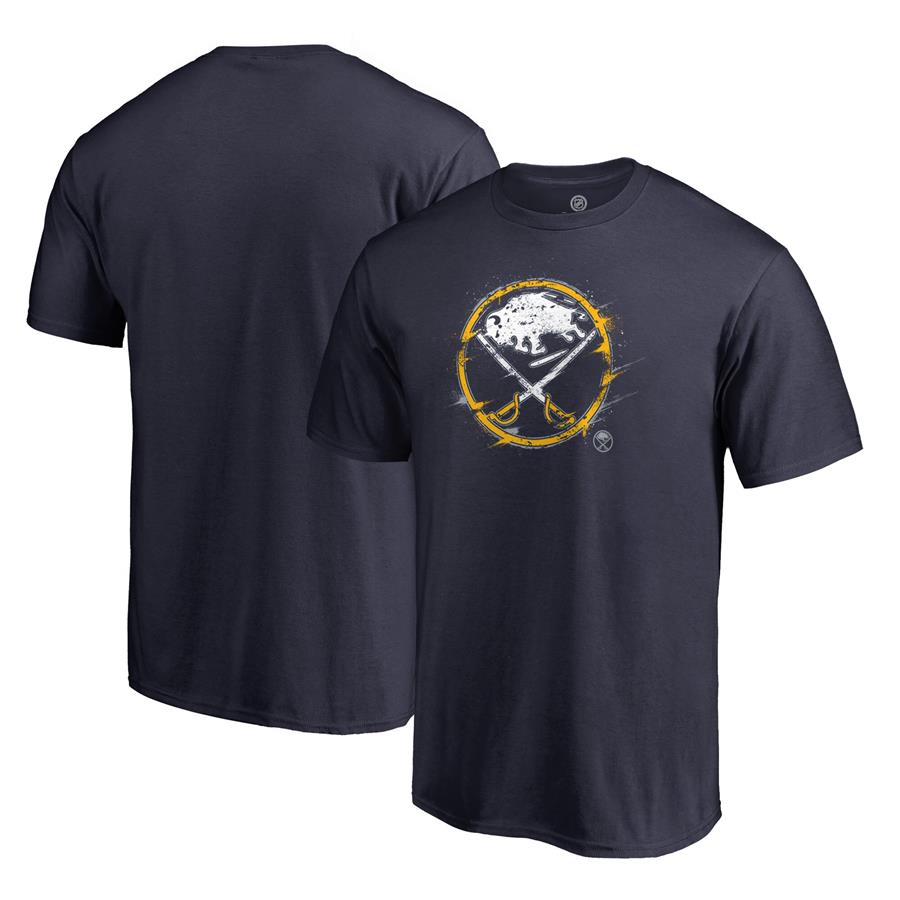 Buffalo Sabres Fanatics Branded Splatter Logo T-Shirt - Navy