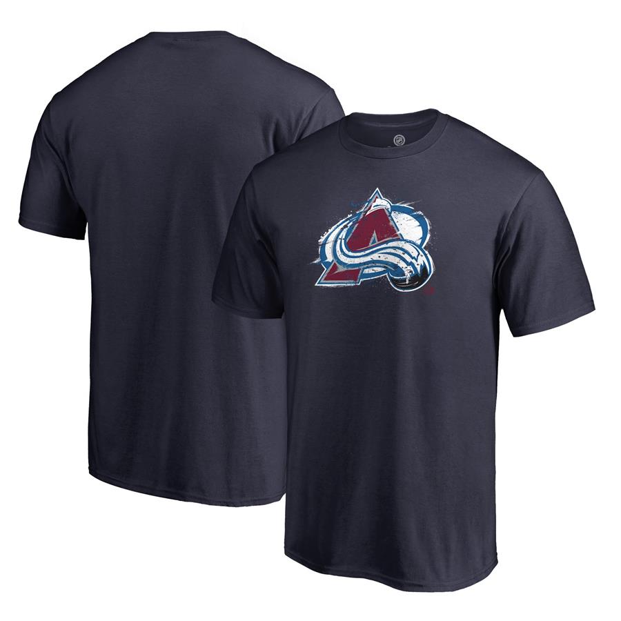 Футболка Colorado Avalanche Fanatics Branded Splatter Logo (тёмно-синий)