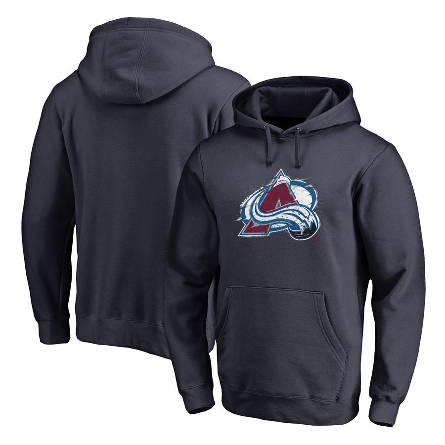 Худи Colorado Avalanche Fanatics Branded Splatter Logo (тёмно-синий)