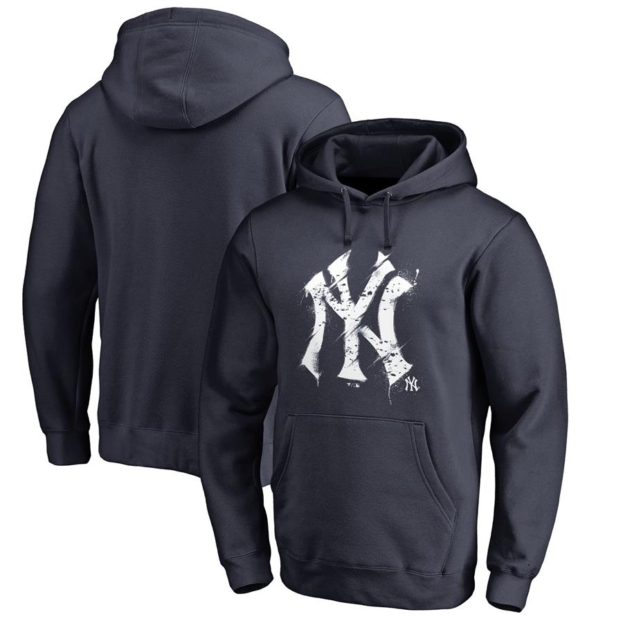 Худи New York Yankees Fanatics Branded Splatter Logo (тёмно-синий)