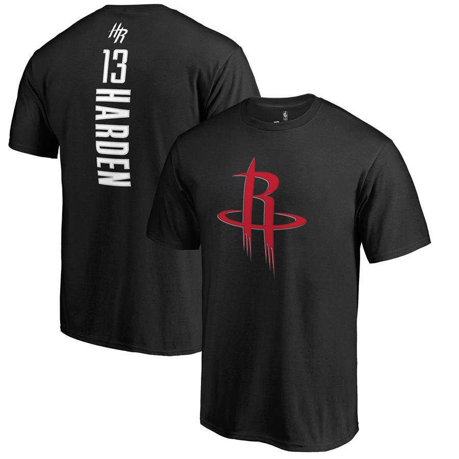 James Harden Houston Rockets Fanatics Branded Backer Name & Number T-Shirt - Black