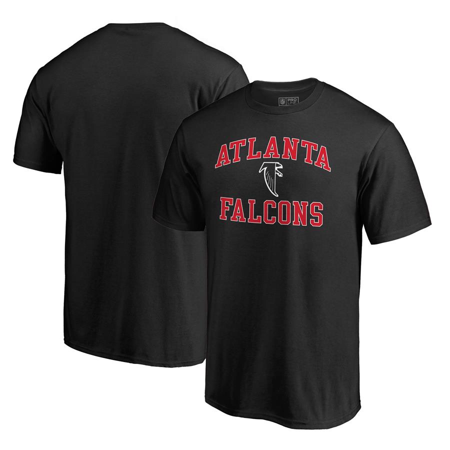 Atlanta Falcons NFL Pro Line by Fanatics Branded Vintage Collection Victory Arch T-Shirt - Black