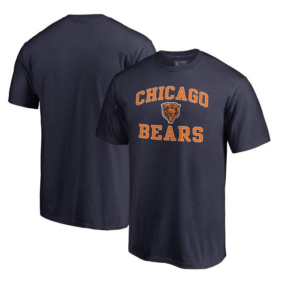 Chicago Bears NFL Pro Line by Fanatics Branded Vintage Collection Victory Arch T-Shirt - Navy
