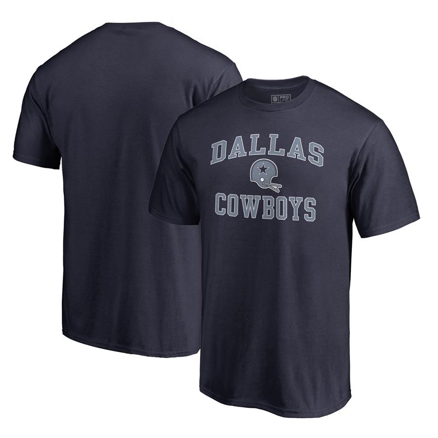 Dallas Cowboys Fanatics Branded Vintage Collection Victory Arch T-Shirt - Navy