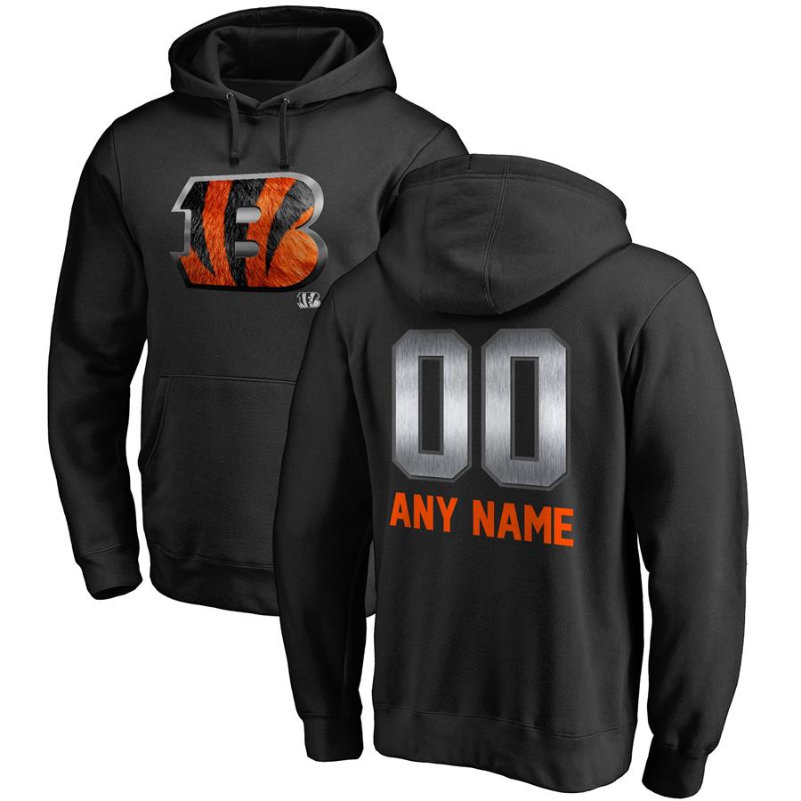 Худи Cincinnati Bengals NFL Pro Line by Fanatics Branded Personalized Midnight Mascot (чёрный)