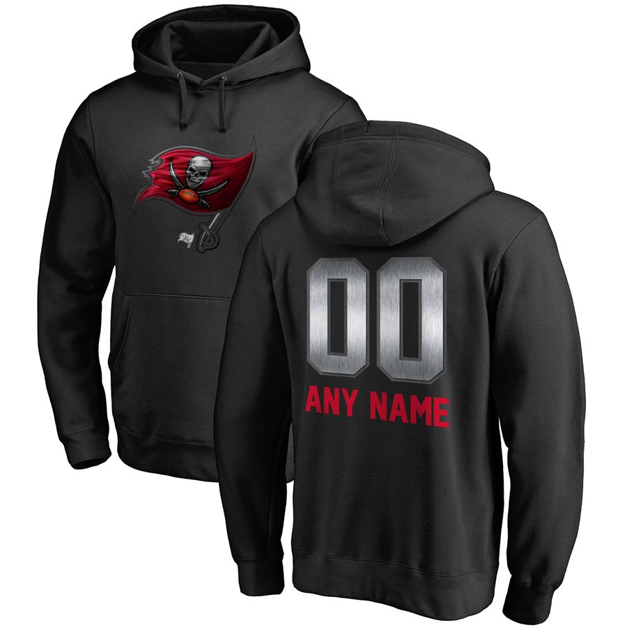 Tampa Bay Buccaneers NFL Pro Line by Fanatics Branded Personalized Midnight Mascot Pullover Hoodie - Black