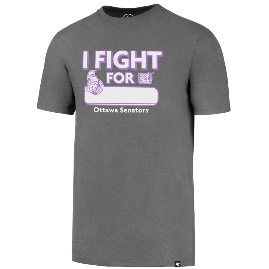 Ottawa Senators '47 Hockey Fights Cancer Flanker T-Shirt - Gray