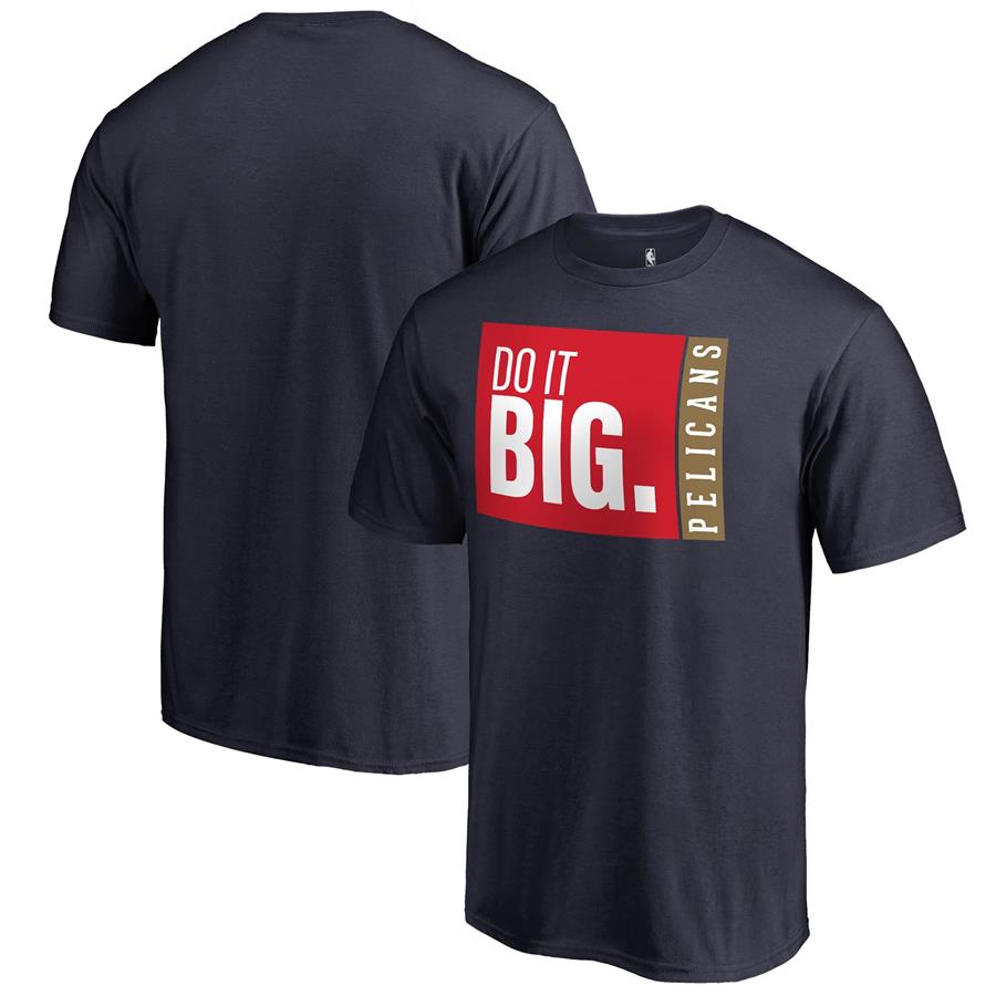 New Orleans Pelicans Fanatics Branded Do It Big T-Shirt - Navy