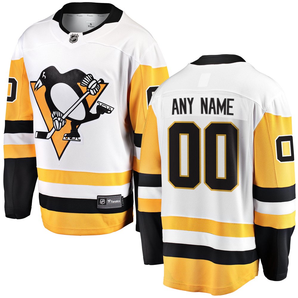 Джерси Pittsburgh Penguins Fanatics Branded Away Breakaway Custom (белый)
