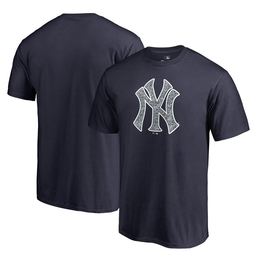 Футболка New York Yankees Fanatics Branded Static Logo (тёмно-синий)