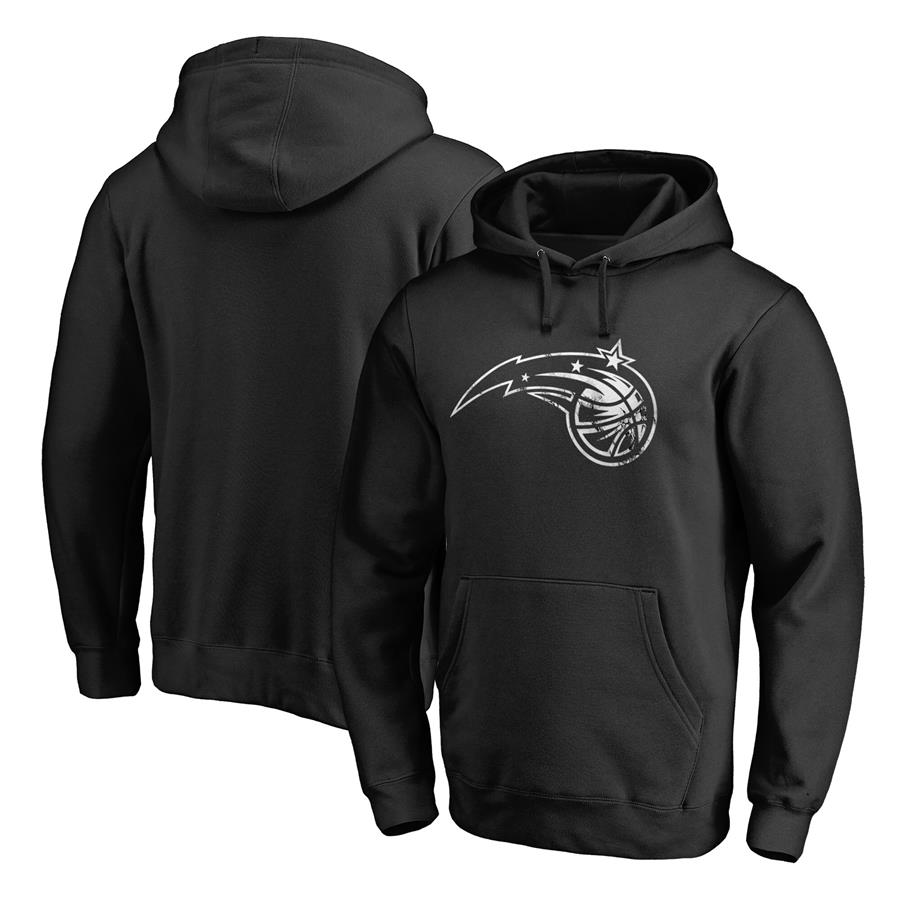 Orlando Magic Fanatics Branded Marble Logo Pullover Hoodie - Black
