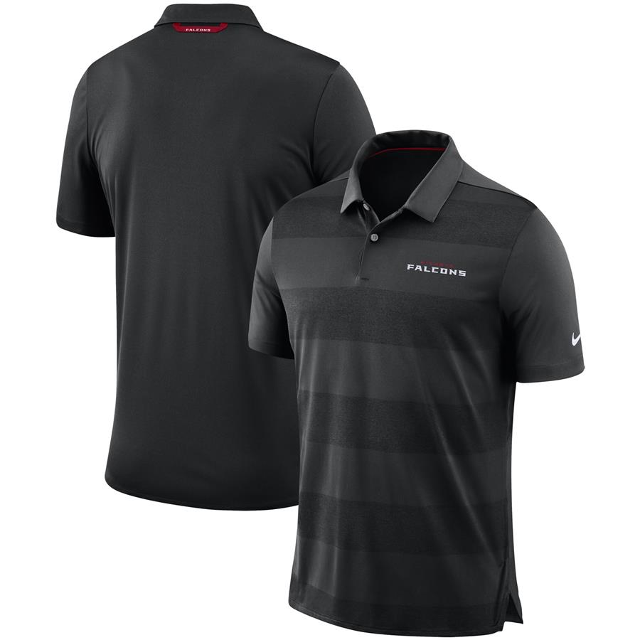 Atlanta Falcons Nike Sideline Early Season Wordmark Performance Polo - Black