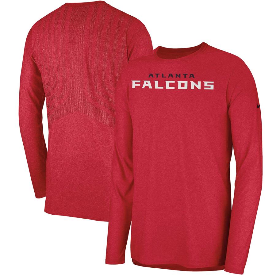 Atlanta Falcons Nike Sideline Player Long Sleeve T-Shirt - Red