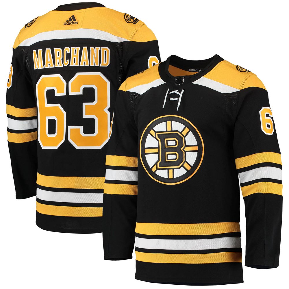 Brad Marchand Boston Bruins adidas Authentic Player Jersey - Black