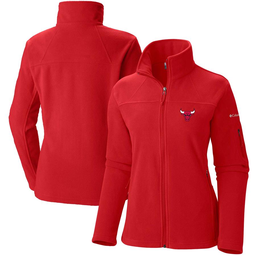 Chicago Bulls Columbia Women's Give & Go Full-Zip Jacket - Red
