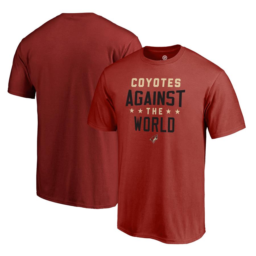 Arizona Coyotes Fanatics Branded Against The World T-Shirt - Cardinal