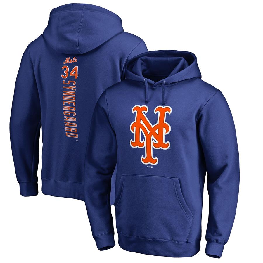 Noah Syndergaard New York Mets Fanatics Branded Backer Pullover Hoodie - Royal