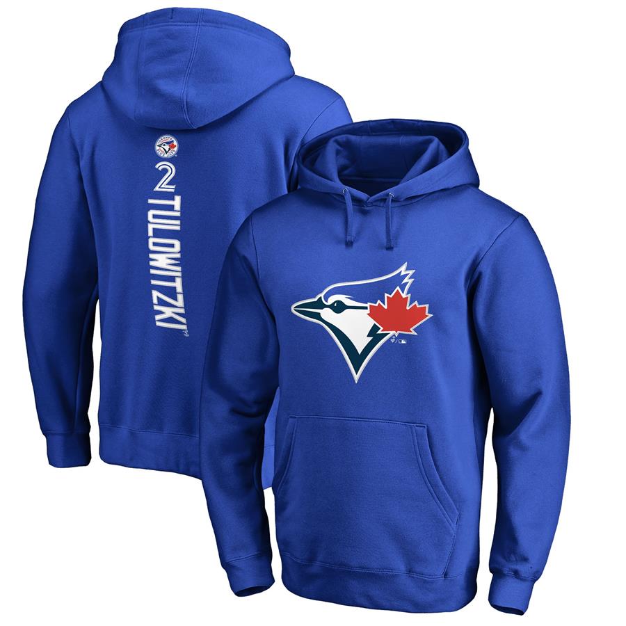 Troy Tulowitzki Toronto Blue Jays Fanatics Branded Backer Pullover Hoodie - Royal