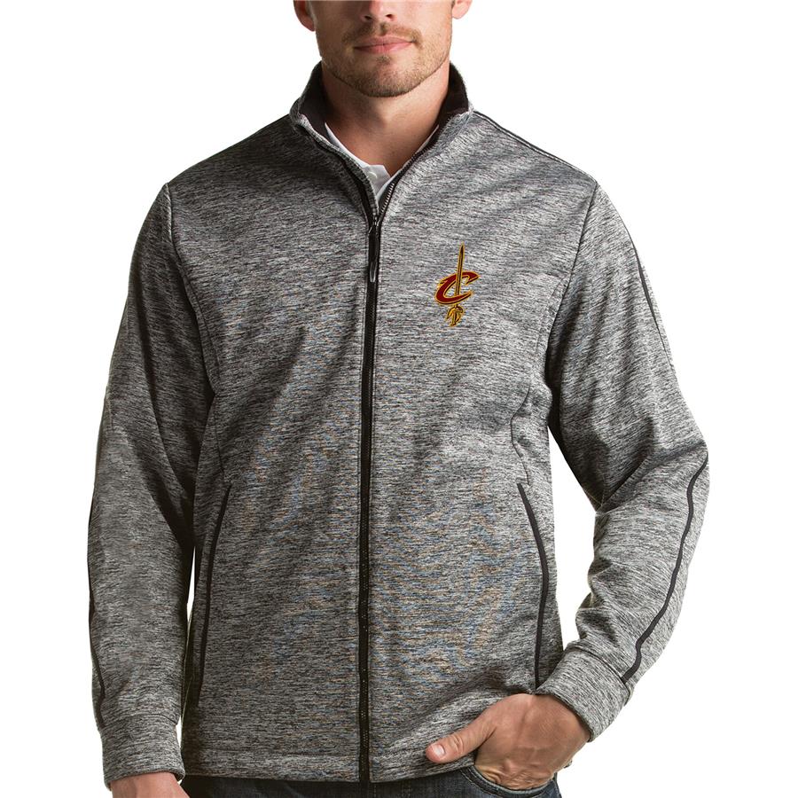 Cleveland Cavaliers Antigua Golf Full-Zip Jacket - Heather Gray