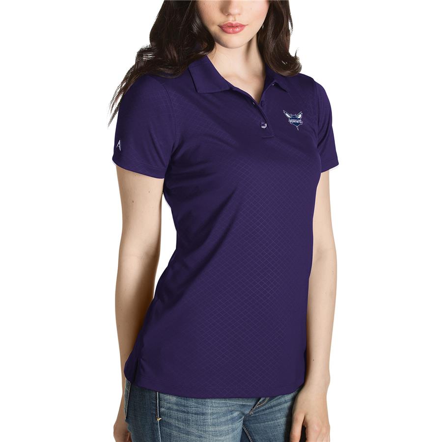 Charlotte Hornets Antigua Women's Inspire Polo - Purple