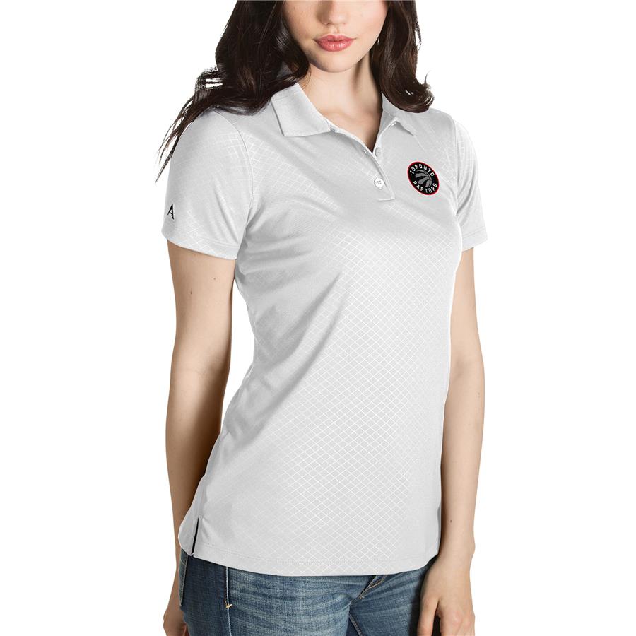 Toronto Raptors Antigua Women's Inspire Polo - White