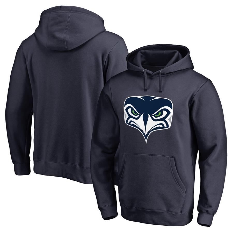 Seattle Seahawks NFL Pro Line by Fanatics Branded Alternate Team Logo Gear Pullover Hoodie - Navy