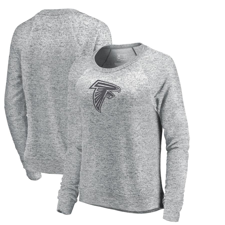 Atlanta Falcons NFL Pro Line by Fanatics Branded Women's Cozy Collection Plush Crew Sweatshirt - Ash