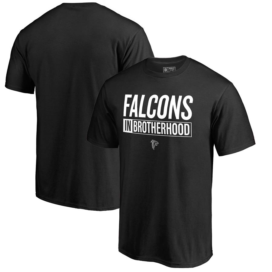 Atlanta Falcons NFL Pro Line by Fanatics Branded Brotherhood Stack T-Shirt - Black