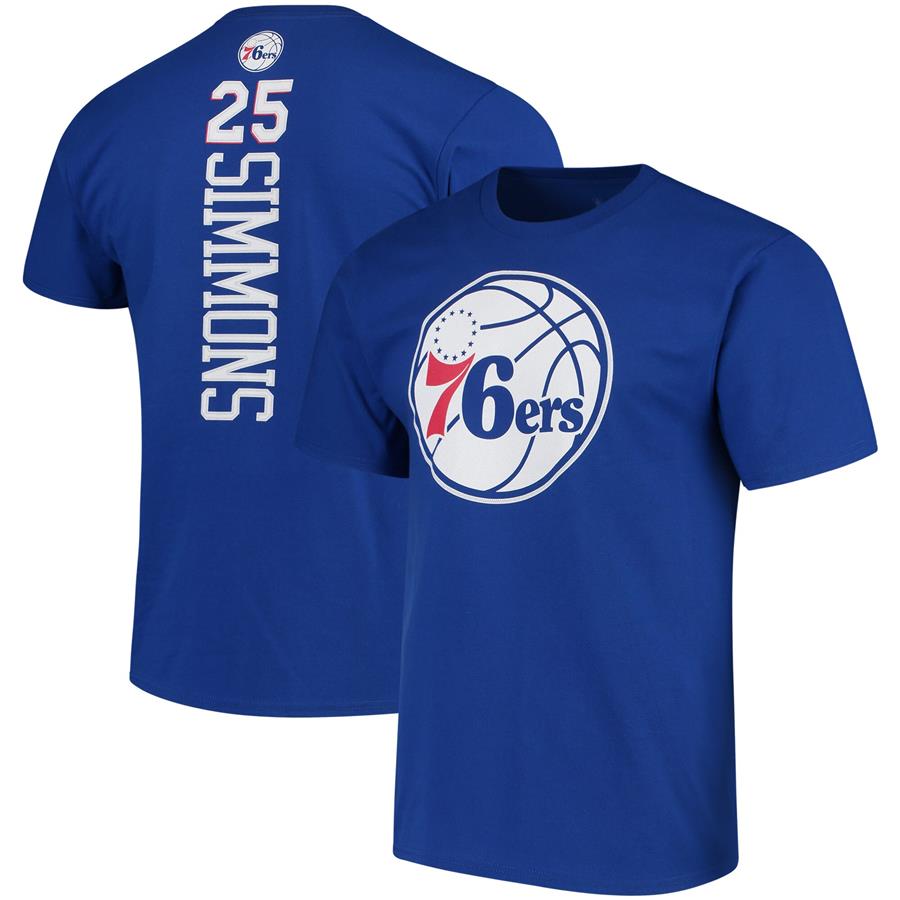 Ben Simmons Philadelphia 76ers Fanatics Branded Backer Name & Number T-Shirt - Royal