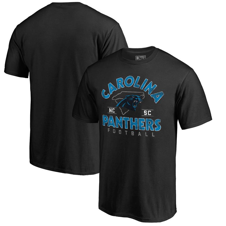 Carolina Panthers NFL Pro Line by Fanatics Branded Hometown Collection T-Shirt - Black