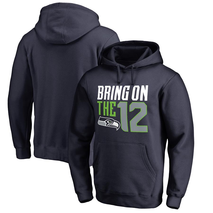 Seattle Seahawks NFL Pro Line by Fanatics Branded Hometown Collection Pullover Hoodie - Navy