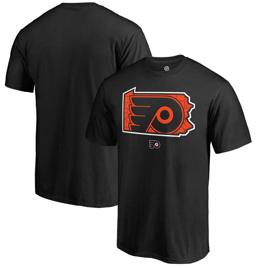 Philadelphia Flyers Fanatics Branded State Hometown Collection Local T-Shirt - Black