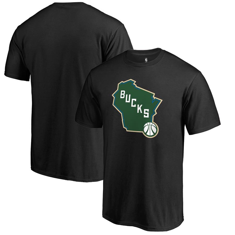 Milwaukee Bucks Fanatics Branded Bucks State Hometown Collection T-Shirt - Black