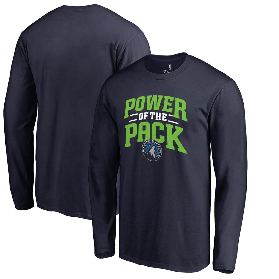 Лонгслив Minnesota Timberwolves Fanatics Branded Power of the Pack Hometown Collection (тёмно-синий)