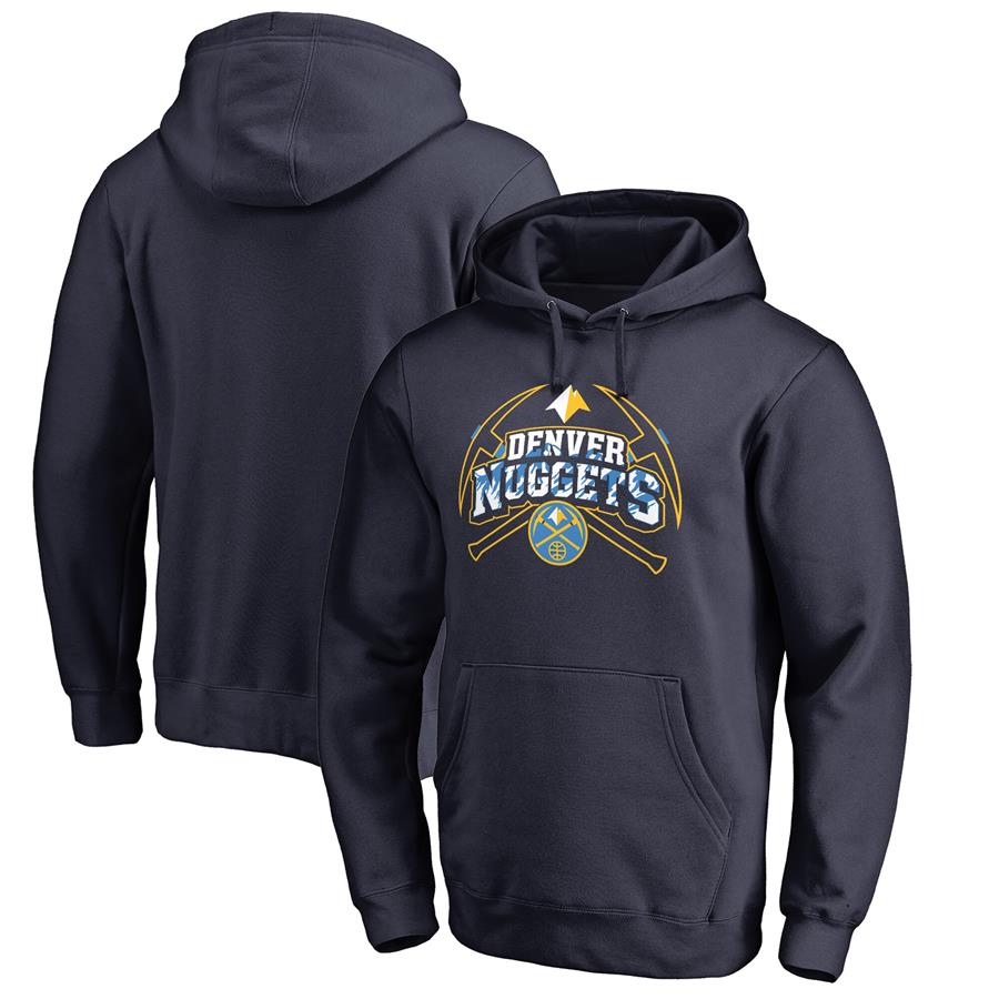 Denver Nuggets Fanatics Branded Pickaxe Hometown Collection Pullover Hoodie - Navy